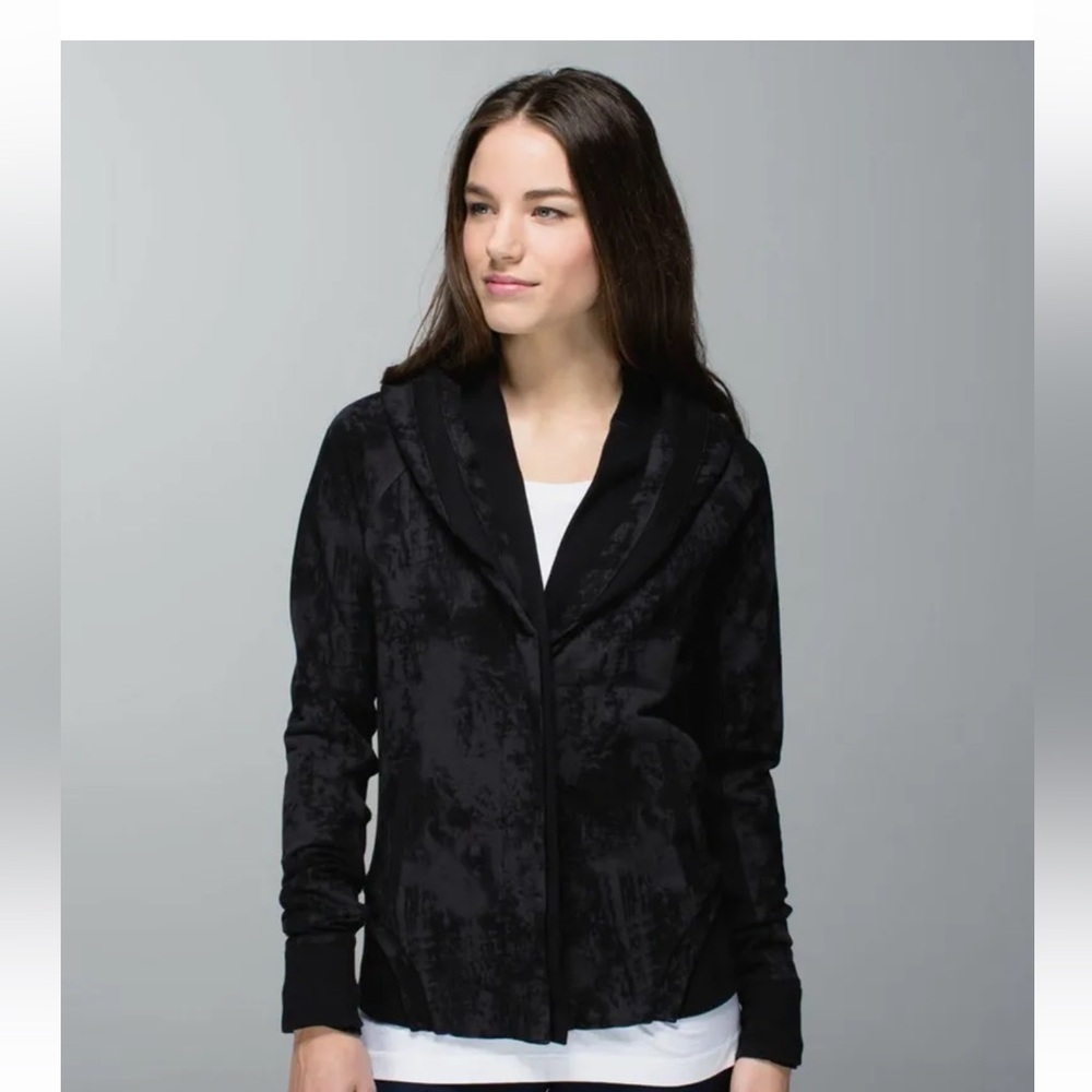 Lululemon To Class Jacket Sea Bed Black Deep Coal Gray Fall Coat sz 6